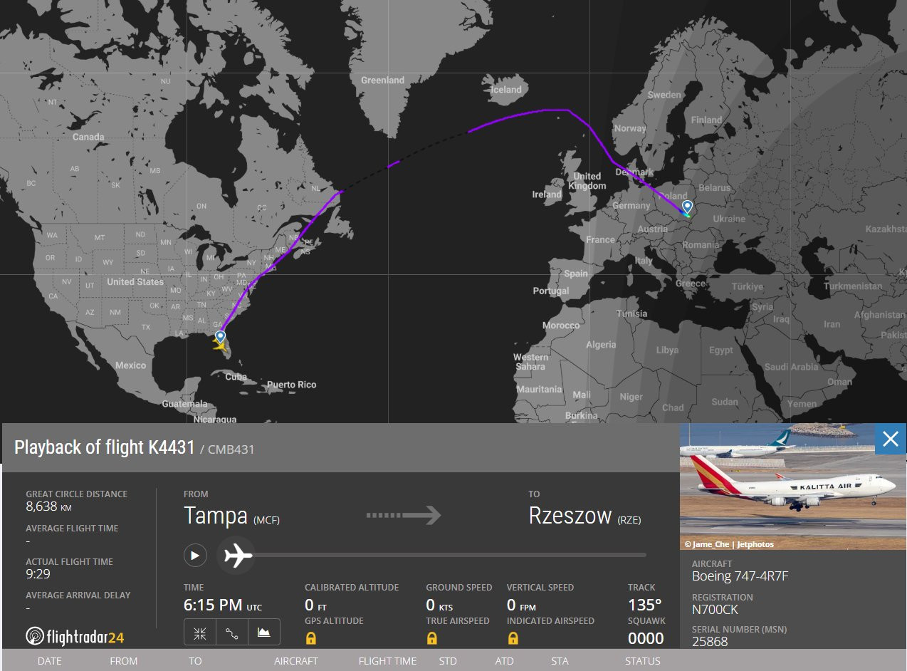 Các chuyến bay được ghi nhận từ ngày 25-31/3.