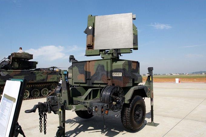 Radar AN / MPQ-64 được Mỹ chuyển giao cho Ukraine. Ảnh: Twitter