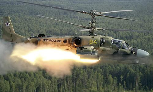 Ka-52 phóng rocket. Ảnh: Defensenews Ka-52 phóng rocket. Ảnh: Defensenews