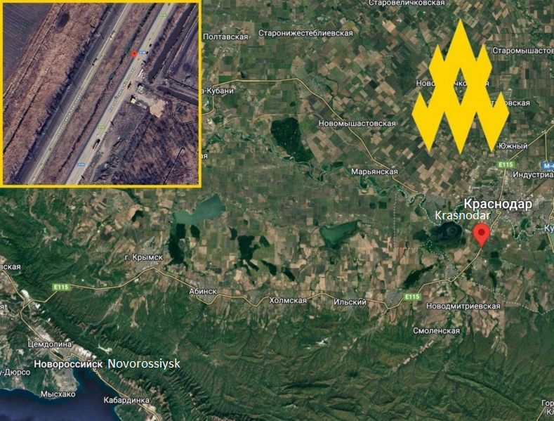 Nga di chuyển pháo tự hành Msta-S khỏi vùng Krasnodar (Ảnh: ATESH)