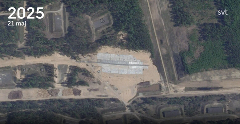 Căn cứ hạt nhân Asipovitchy ở Belarus. Ảnh: SVT Căn cứ hạt nhân Asipovitchy ở Belarus. Ảnh: SVT