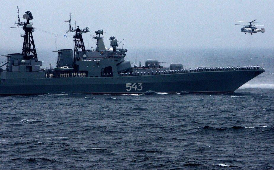 Khinh hạm Marshal Shaposhnikov. Ảnh: Ria Novosti Khinh hạm Marshal Shaposhnikov. Ảnh: Ria Novosti