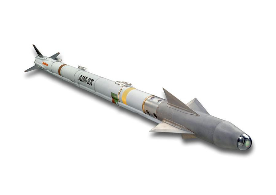Tên lửa AIM-9X Sidewinder của Raytheon. Ảnh: baidu