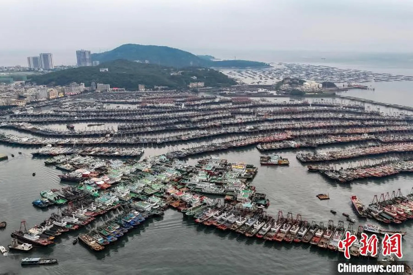 Tàu cá cập cảng ở đảo Hải Lăng, Dương Giang, Quảng Đông (Trung Quốc).