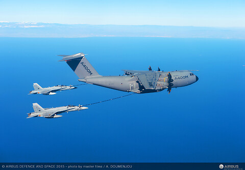 Máy bay vận tải có thể sử dụng để tiếp nhiên liệu trên không. Ảnh: Airbus