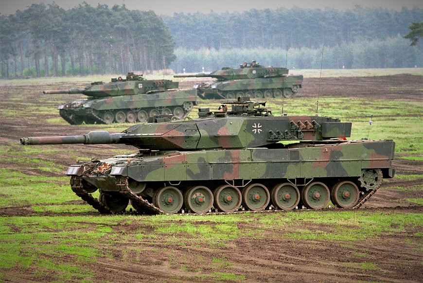 MBT Leopard-2 hiện là một trong những dòng xe tăng hàng đầu thế giới hiện nay. Ảnh: Wikipedia.