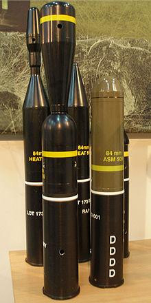 Đạn 84mm của Carl-Gustaf M4. Ảnh: Wiki Đạn 84mm của Carl-Gustaf M4. Ảnh: Wiki