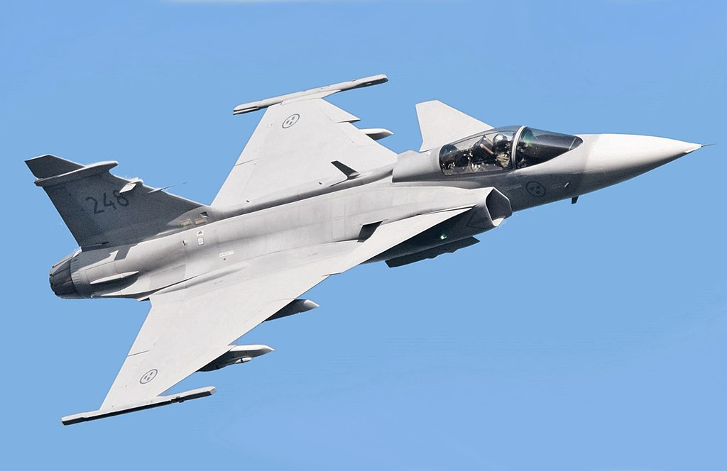Saab Gripen tại triển lãm hàng không Kaivopuisto. Ảnh: Wikipedia Saab Gripen tại triển lãm hàng không Kaivopuisto. Ảnh: Wikipedia