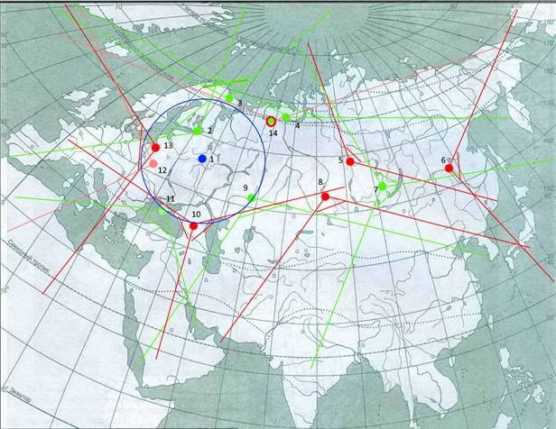 Voronezh-DM được đánh dấu ở vị trí số 10. Voronezh-DM được đánh dấu ở vị trí số 10.