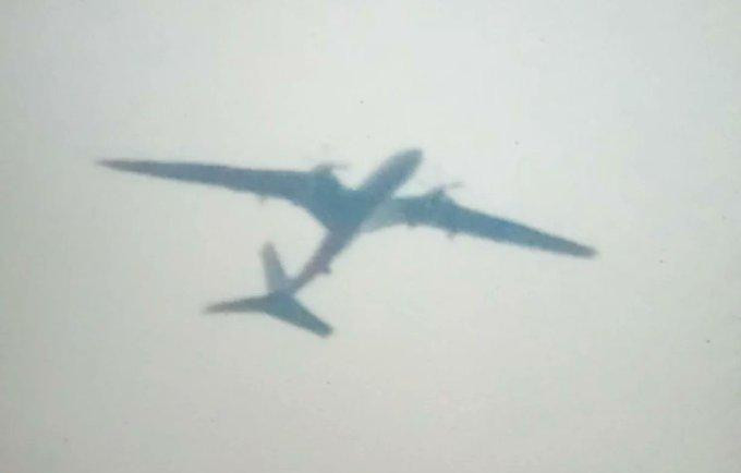Hình ảnh được cho là UAV Akinci xuất hiện trên bầu trời Syria. Ảnh: Defence