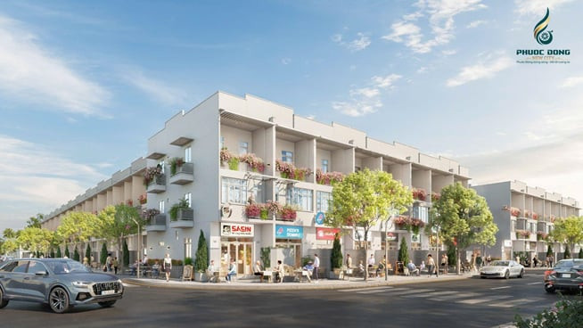 Dãy nhà phố Phước Đông New City