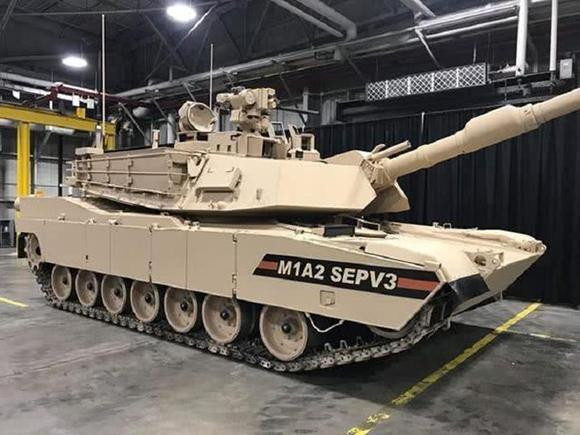 M1A2 SEP V3 được trang bị gói áo giáp mới. Ảnh: army-technology.com M1A2 SEP V3 được trang bị gói áo giáp mới. Ảnh: army-technology.com