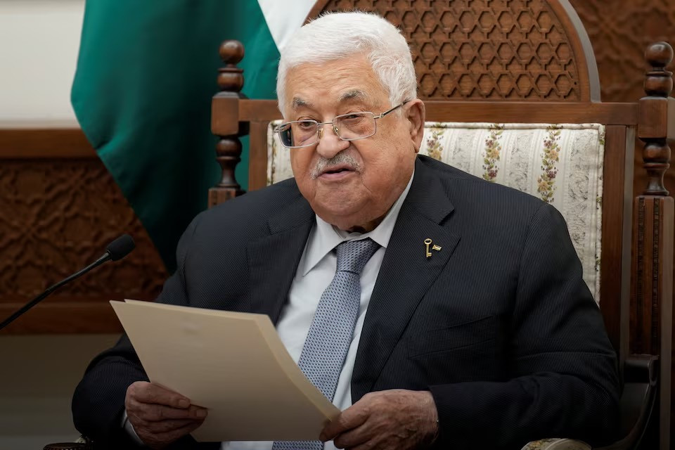 Tổng thống Palestine Mahmoud Abbas tại buổi thảo luận (Ảnh: Reuters) Tổng thống Palestine Mahmoud Abbas tại buổi thảo luận (Ảnh: Reuters)