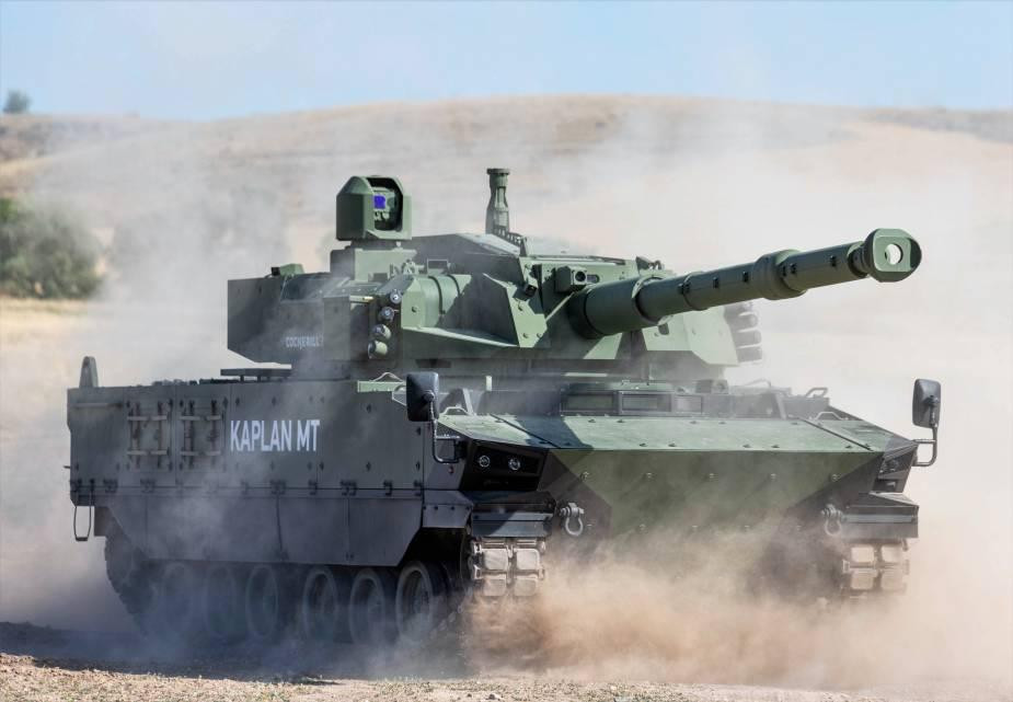 Xe tăng hạng trung KAPLAN MT. Ảnh: FNSS