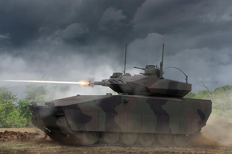 Lynx KF41 khai hỏa. Ảnh: Rheinmetall