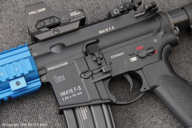 HK416F được thiết kế với chốt hỗ trợ. Ảnh: Heckler & Koch HK416F được thiết kế với chốt hỗ trợ. Ảnh: Heckler & Koch