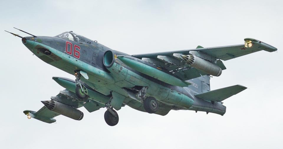 Máy bay chiến đấu Su-25 của Nga. Ảnh: the Aviationist.com