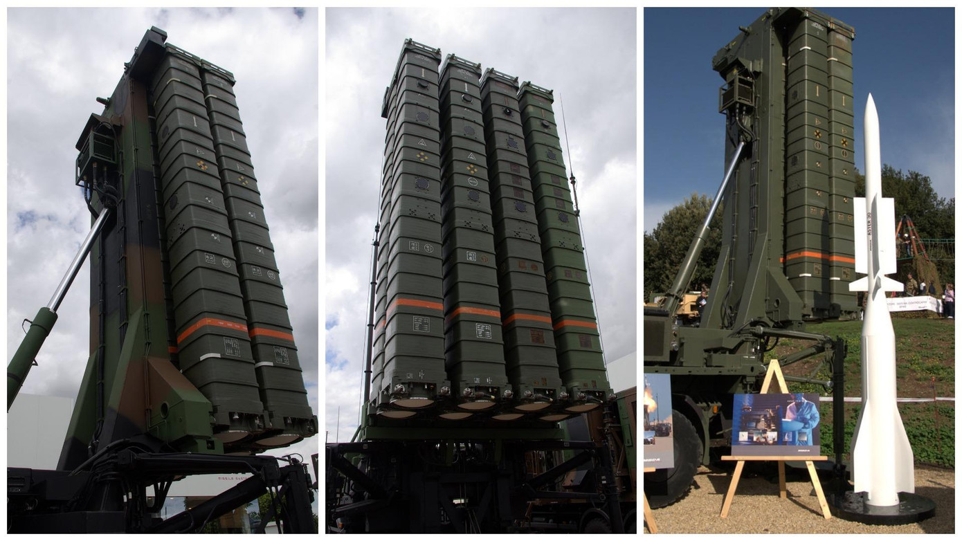 Hệ thống phòng không SAMP-T và tên lửa Aster-30. Ảnh: Aeroplans Hệ thống phòng không SAMP-T và tên lửa Aster-30. Ảnh: Aeroplans