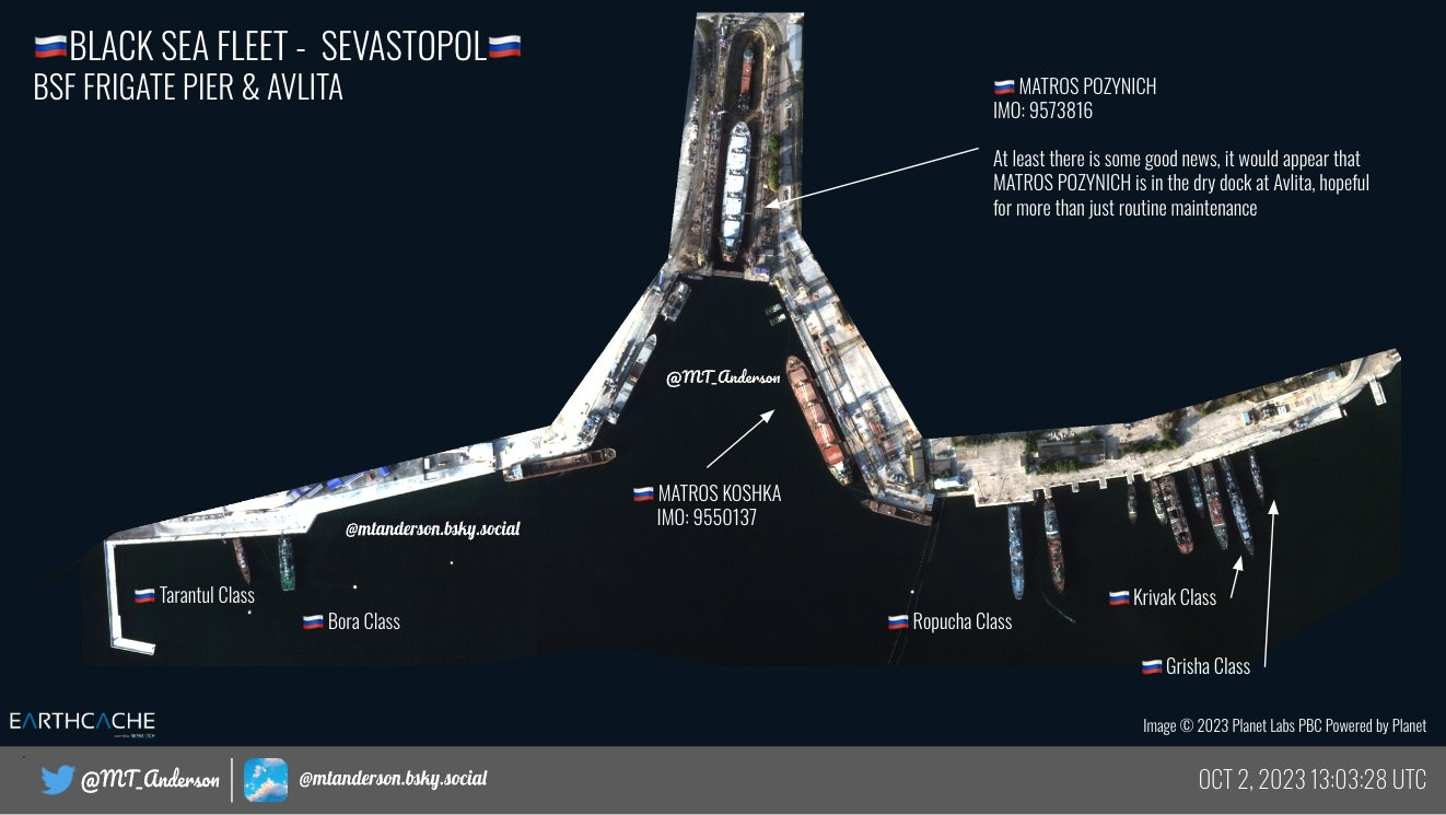 Hình ảnh vệ tinh được ghi nhận ở Sevastopol hôm 2/10.