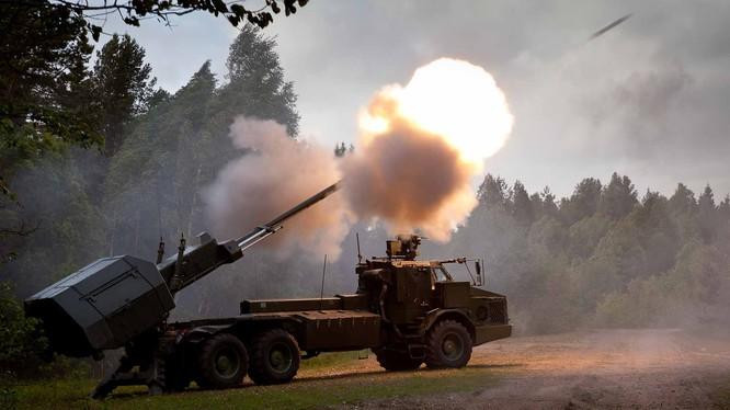 Pháo tự hành Archer khai hỏa. Ảnh: blogsport Pháo tự hành Archer khai hỏa. Ảnh: blogsport