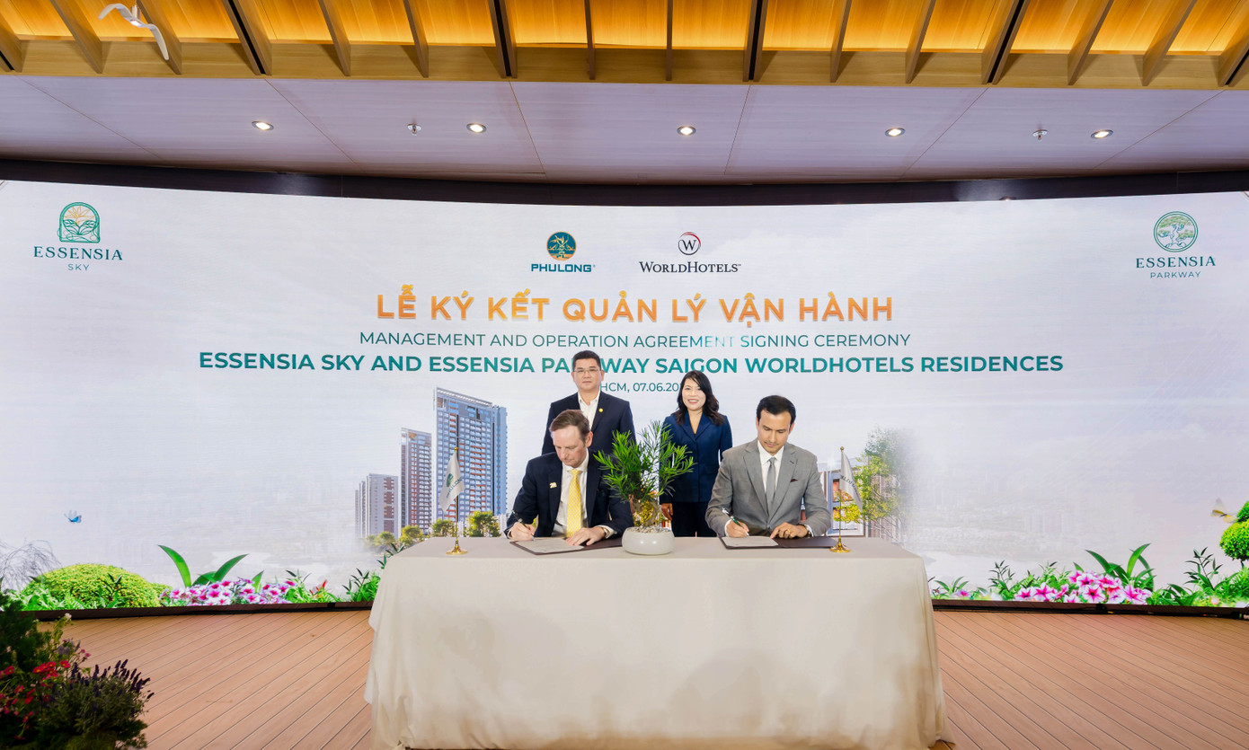Lễ ký kết hợp tác chiến lược giữa Phú Long và WorldHotels™, đánh dấu bước ngoặt đưa Essensia Parkway lên bản đồ dự án Branded Residences quốc tế