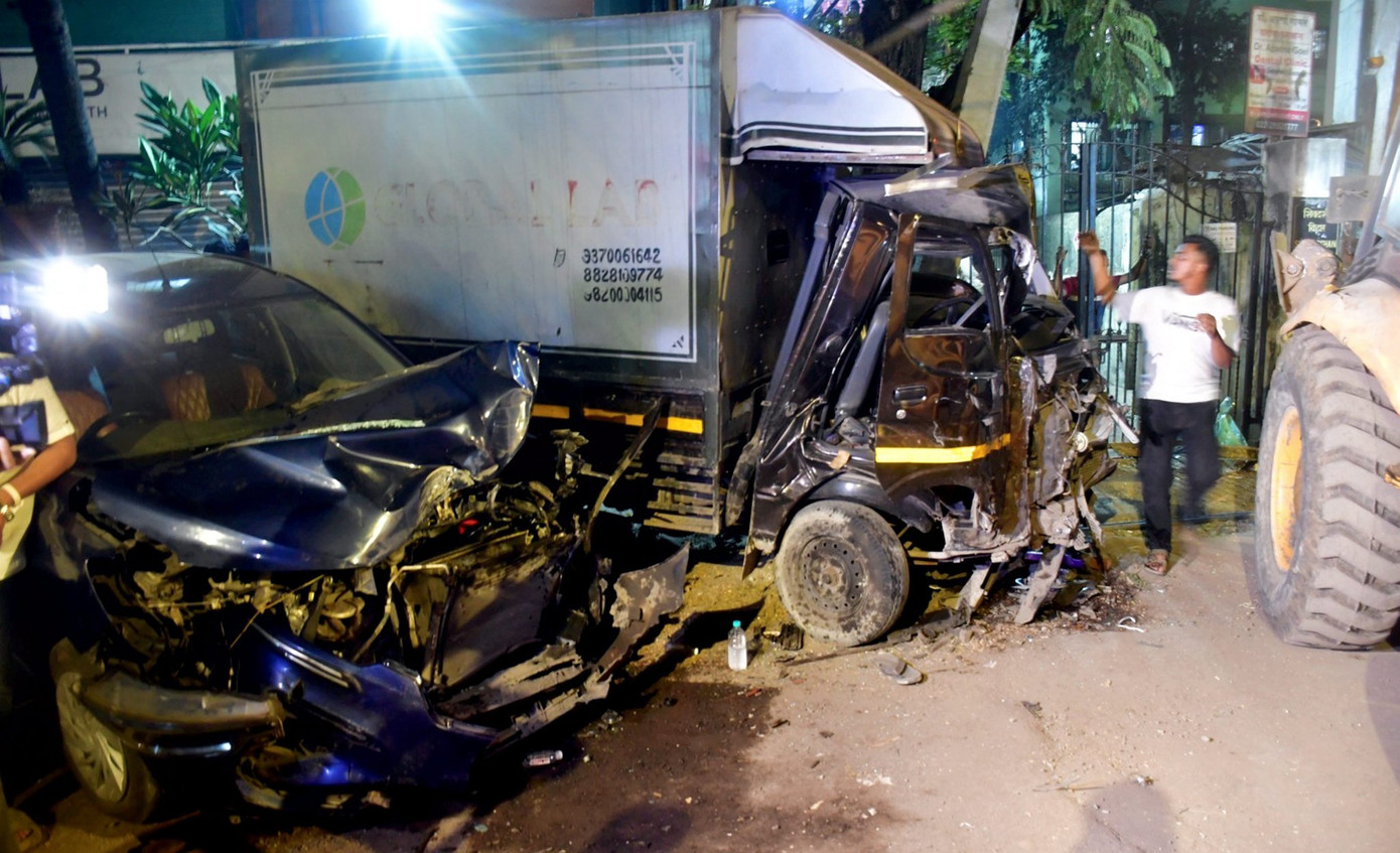 Hiện trường vụ tai nạn.