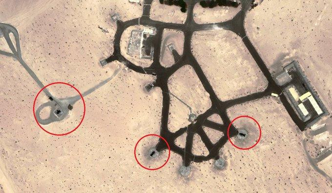 Hình ảnh vệ tinh tiết lộ UAE triển khai Barak-8. Ảnh: twitter