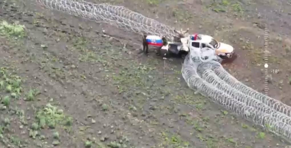 Bức ảnh được cho là lực lượng Nga tiến vào tỉnh Dnepropetrovsk.