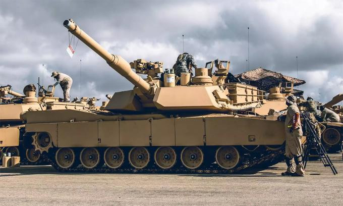 M1A2 SEPv3 được trang bị hệ thống phòng thủ chủ động của Trophy. Ảnh: US Army.