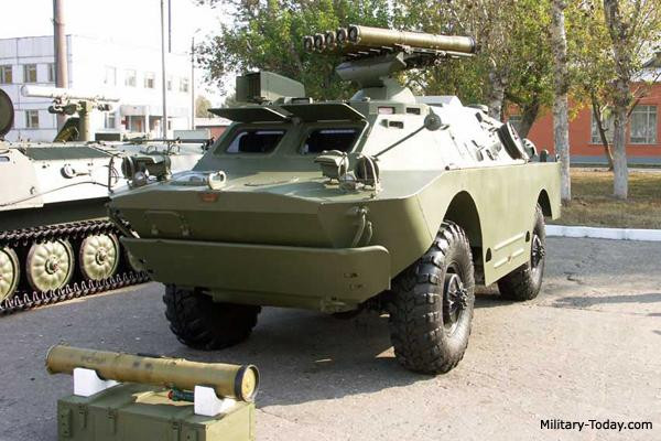 Hệ thống chống tăng tự hành 9P148 do Liên Xô sản xuất. Ảnh: Military Hệ thống chống tăng tự hành 9P148 do Liên Xô sản xuất. Ảnh: Military