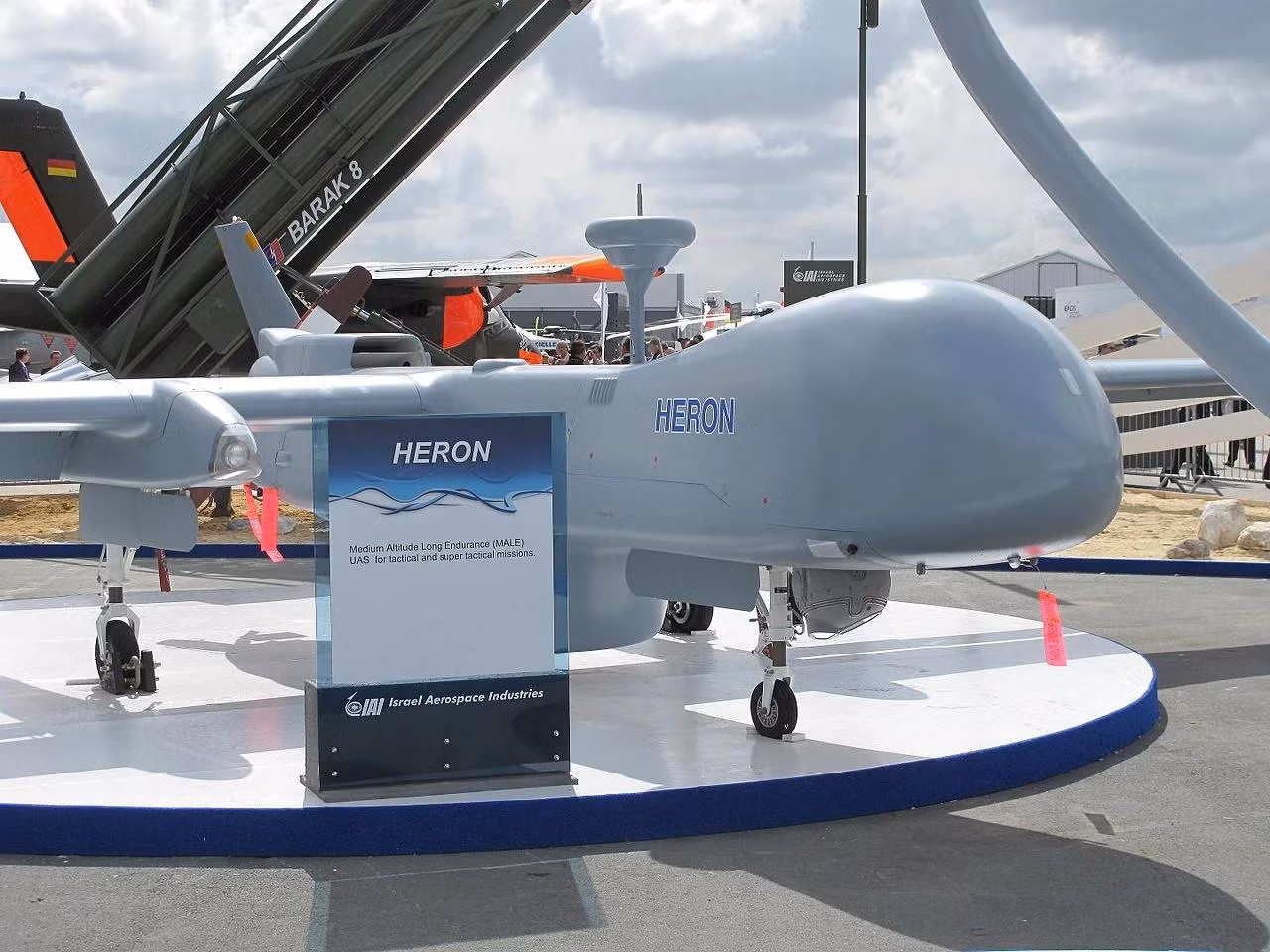 Một chiếc Heron có giá khoảng 10 triệu USD. Ảnh airforcetechnology.com Một chiếc Heron có giá khoảng 10 triệu USD. Ảnh airforcetechnology.com