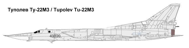Bản vẽ mô phỏng Tupolev Tu-22M3M. Ảnh: ausairpower