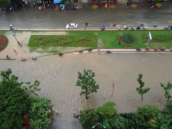 Tuyến đường Liễu Giai nhìn từ trên cao