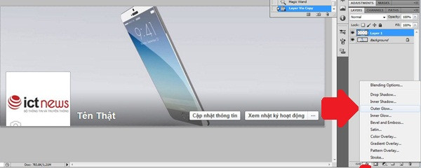 Cách làm tên Facebook… phát sáng ảnh 3