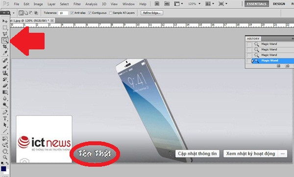 Cách làm tên Facebook… phát sáng ảnh 2