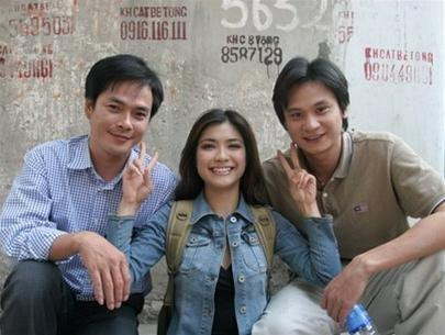 Nghệ sĩ Hoàng Lâm Tùng đóng "Vòng nguyệt quế" cùng Công Dũng (phải).