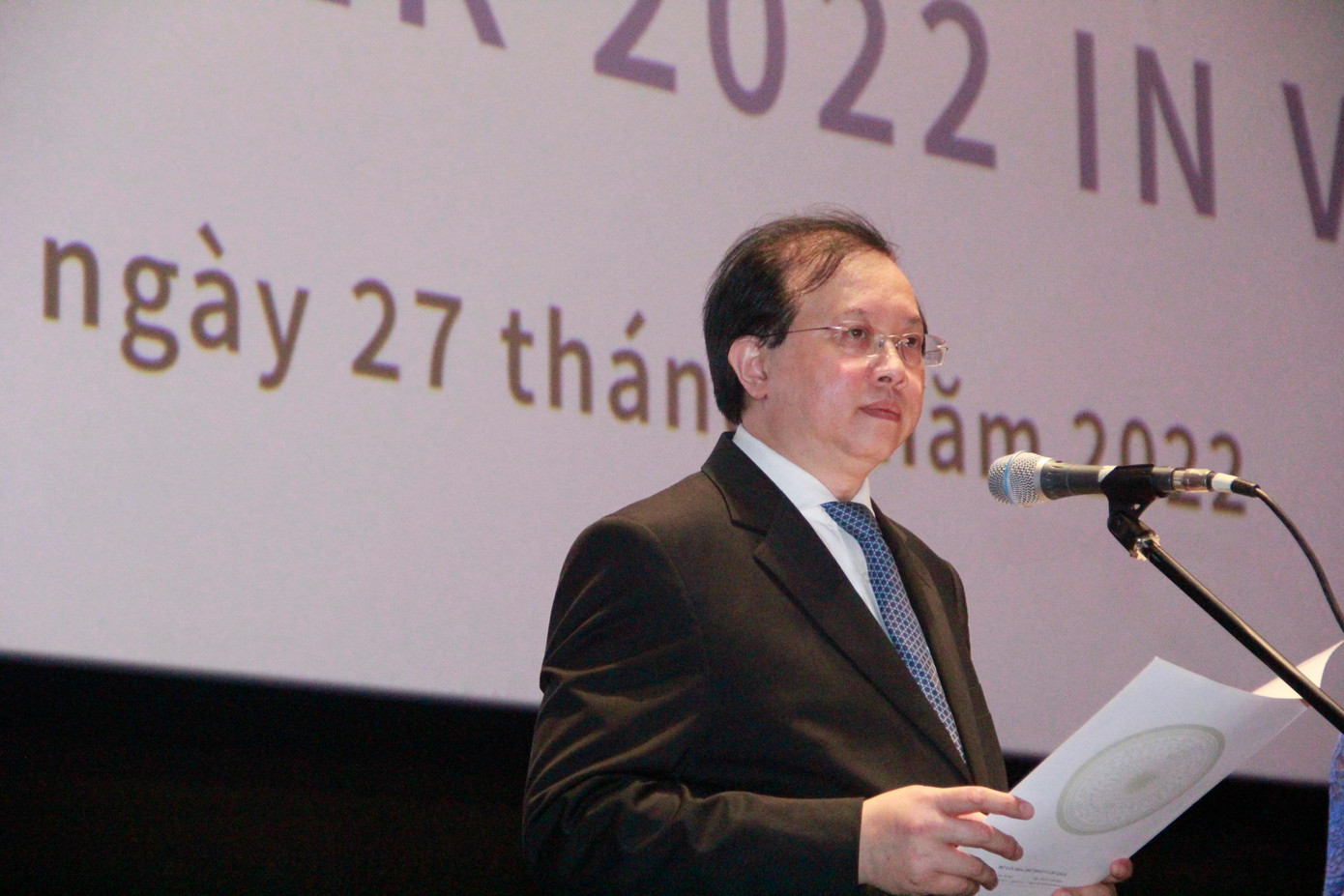 Thứ trưởng Bộ Văn hóa, Thể thao và Du lịch Tạ Quang Đông phát biểu tại lễ khai mạc Tuần phim ASEAN. Thứ trưởng Bộ Văn hóa, Thể thao và Du lịch Tạ Quang Đông phát biểu tại lễ khai mạc Tuần phim ASEAN.