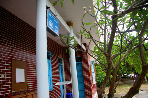 Một góc rất đời thường như hình ảnh thường thấy ở bao thị trấn nhỏ trong đất liền trên huyện đảo Trường Sa