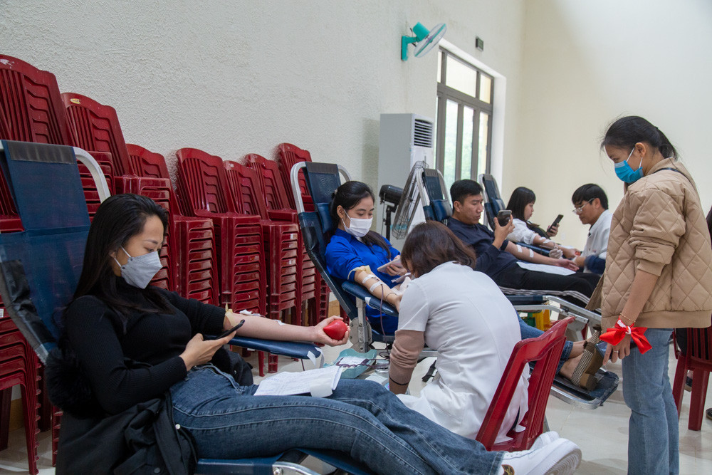 Các đoàn viên tại các phường xã hưởng ứng chương trình