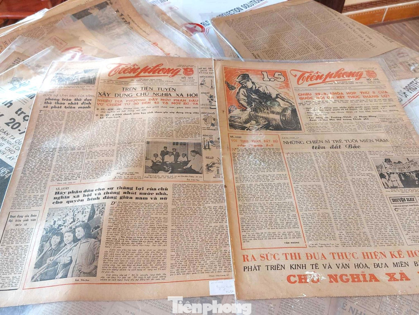 Các tác phẩm báo chí được đăng trên báo Tiền Phong những năm đầu tiên