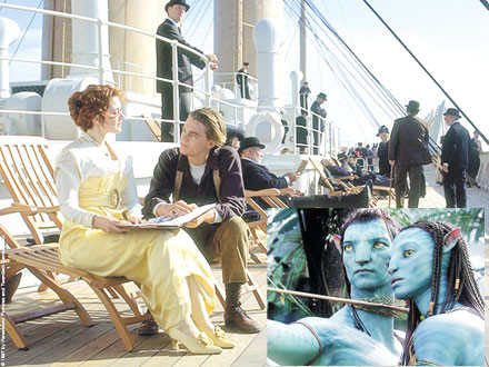Phim Titanic - Ảnh: Titanicmovie.com; Phim Avatar - Ảnh: Yahoo movie