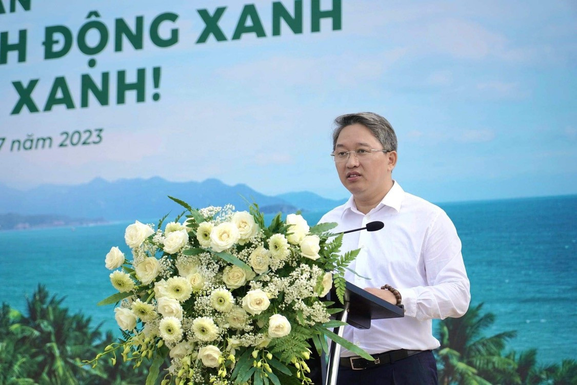 Bí thư Tỉnh uỷ Khánh Hoà Nguyễn Hải Ninh phát biểu tại chương trình. Bí thư Tỉnh uỷ Khánh Hoà Nguyễn Hải Ninh phát biểu tại chương trình.