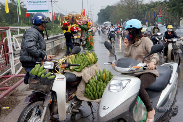Và chuối xanh không thể thiếu trong ngày ông Công, ông Táo