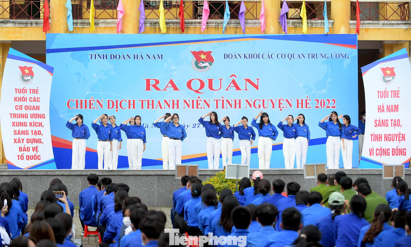 Lễ ra quân diễn ra tại TP Phủ Lý, Hà Nam. Ảnh: Xuân Tùng Lễ ra quân diễn ra tại TP Phủ Lý, Hà Nam. Ảnh: Xuân Tùng