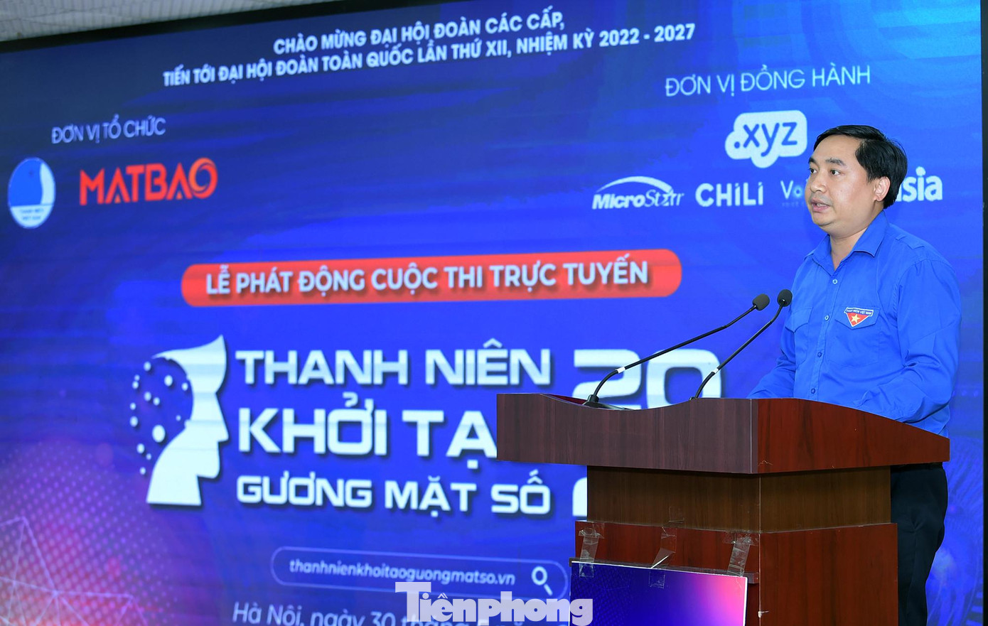 Anh Nguyễn Trung Tâm phát biểu tại chương trình. Ảnh: Xuân Tùng