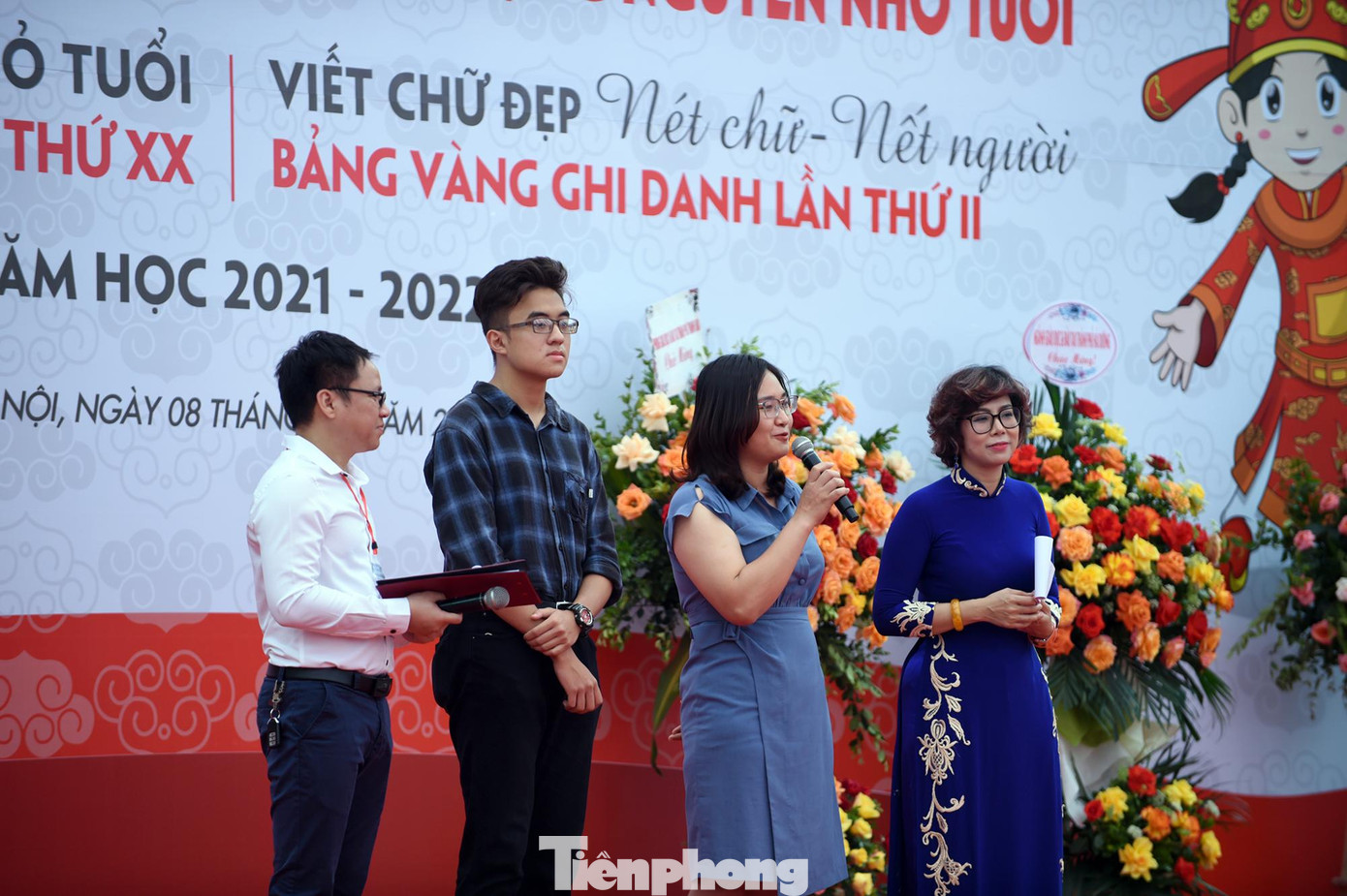 Tại chương trình đã giao lưu với gương mặt Trạng nguyên mùa trước. Ảnh: Xuân Tùng Tại chương trình đã giao lưu với gương mặt Trạng nguyên mùa trước. Ảnh: Xuân Tùng