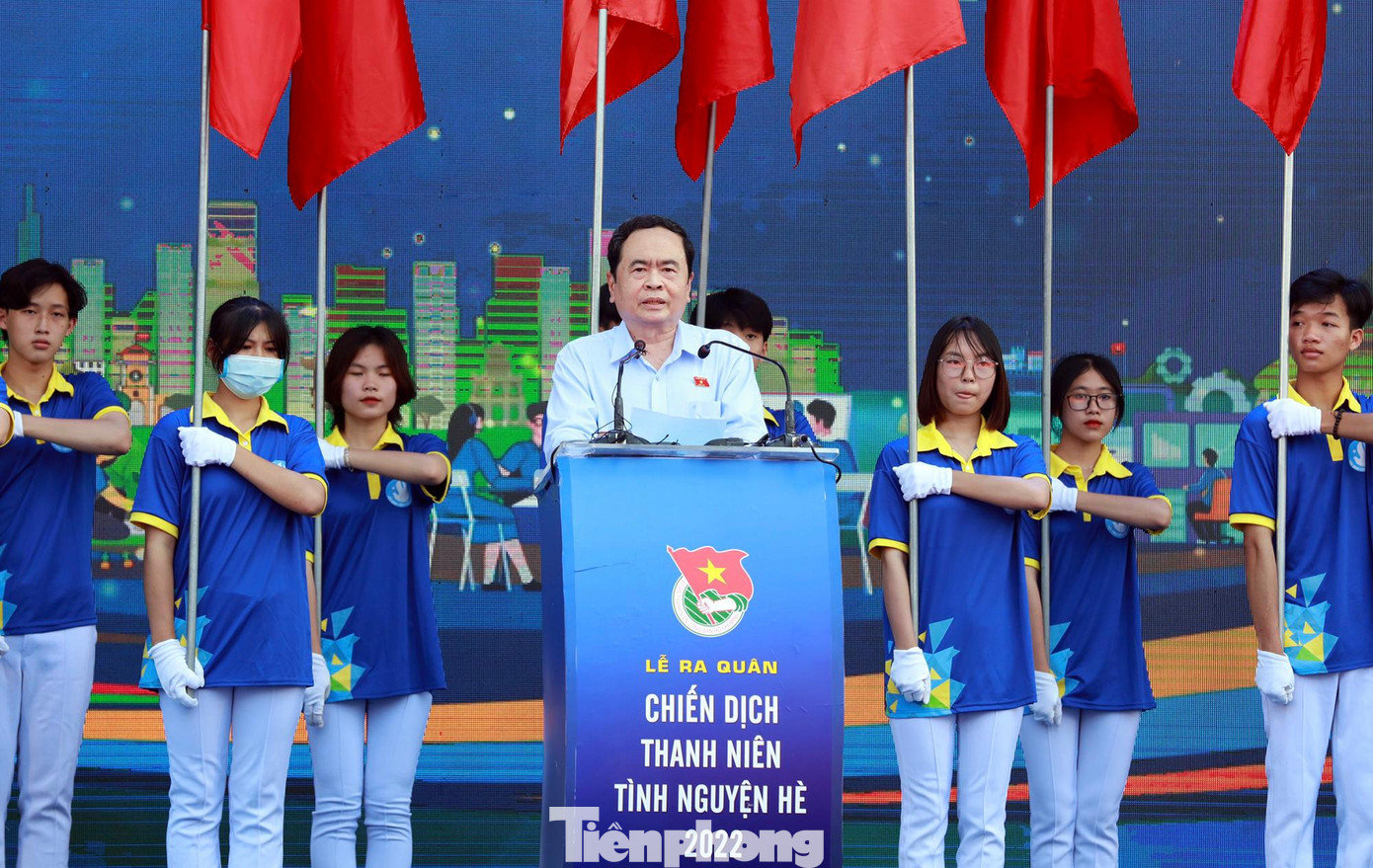 Ông Trần Thanh Mẫn phát biểu tại chương trình.