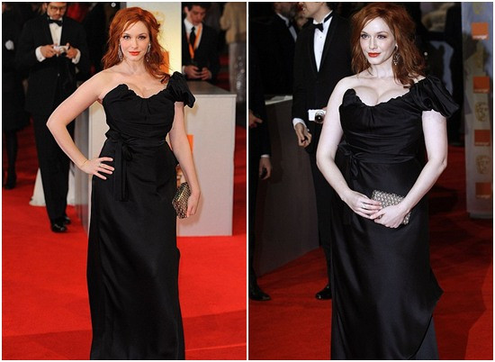 Christina Hendricks đến dự lễ trao giải BAFTA. Christina Hendricks đến dự lễ trao giải BAFTA