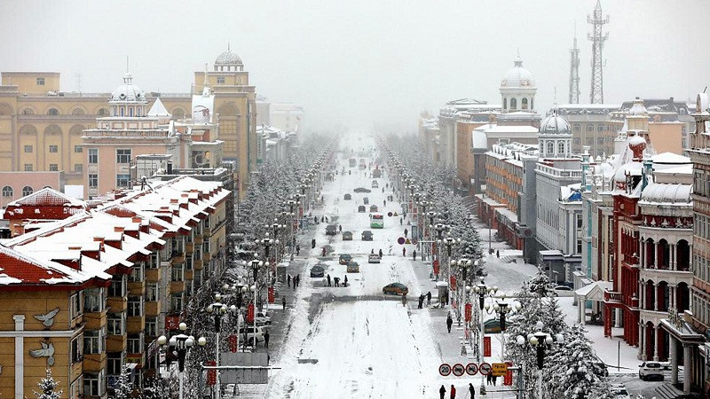 Thành phố Mohe, Bắc Cực của Trung Quốc. Ảnh: Xinhua. Thành phố Mohe, Bắc Cực của Trung Quốc. Ảnh: Xinhua.