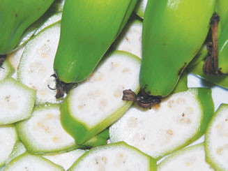 Chuối hột. Ảnh: K.Vy